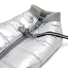 Metallic winter coat