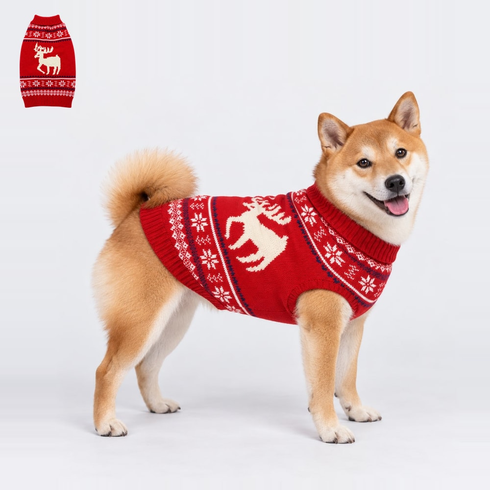 Festive jacquard knit
