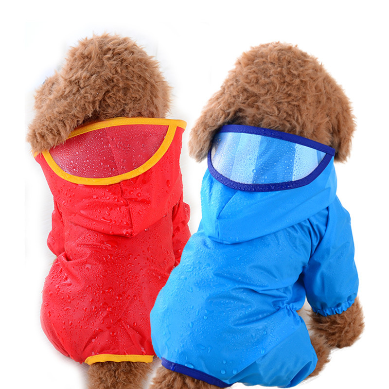 Small-dog hooded rainwear