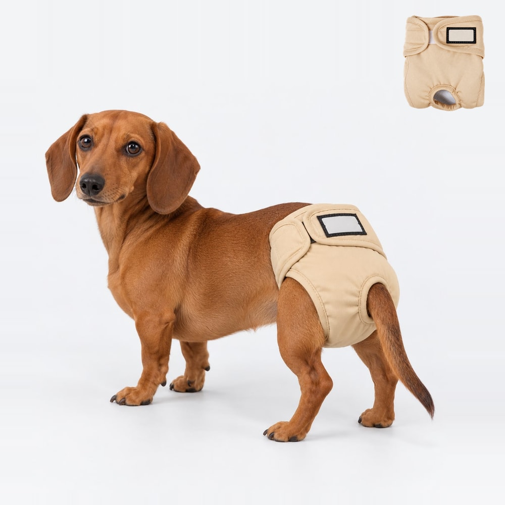 Tail-opening dog diaper reference