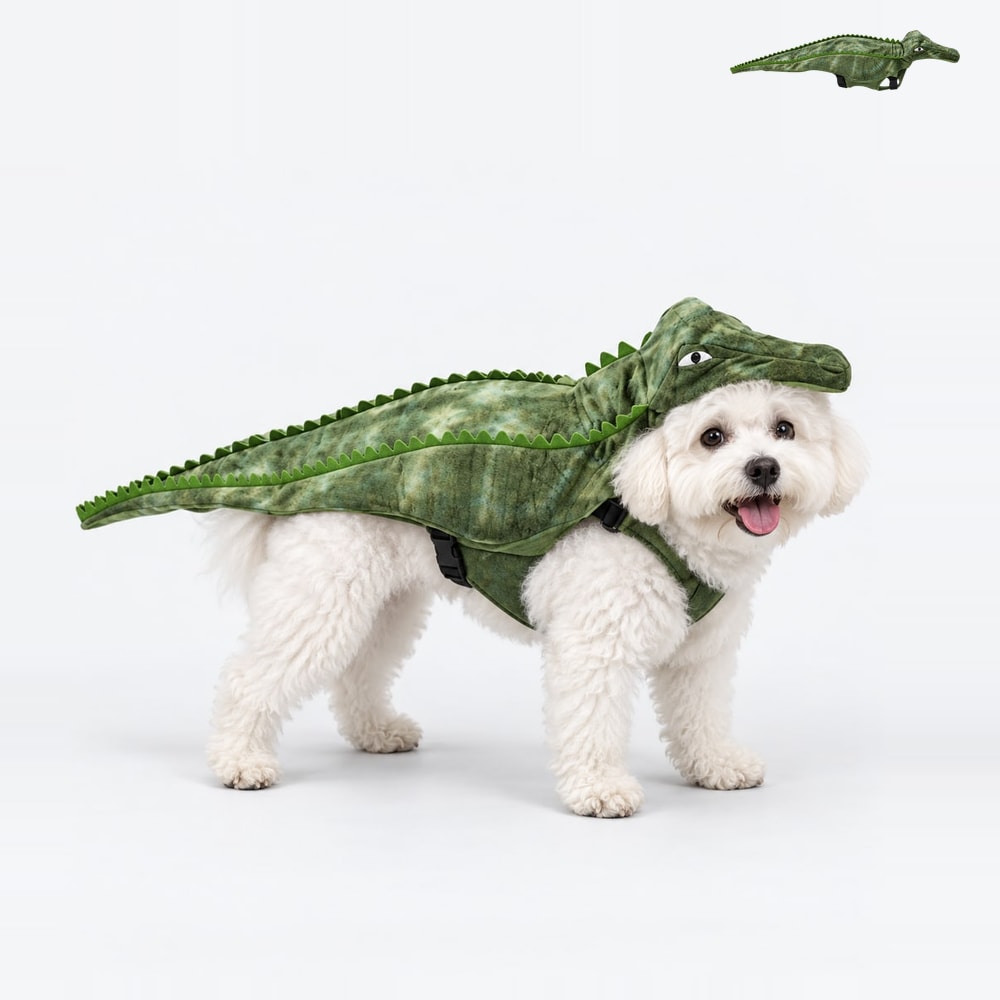 Crocodile-detail costume